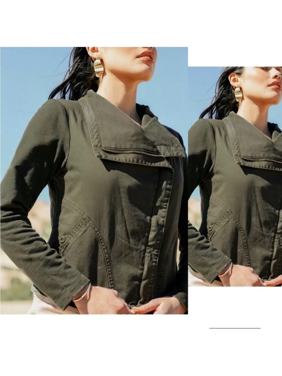 Anthropologie Jackets & Blazers - Y2K Anthropologie Marrakech Military Field Jacket Size Medium Moto Utility Green